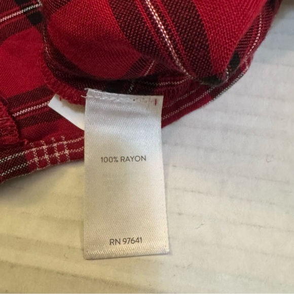 J Jill Tunic Shirt Plaid Button Up With Pockets - Picture 8 of 10